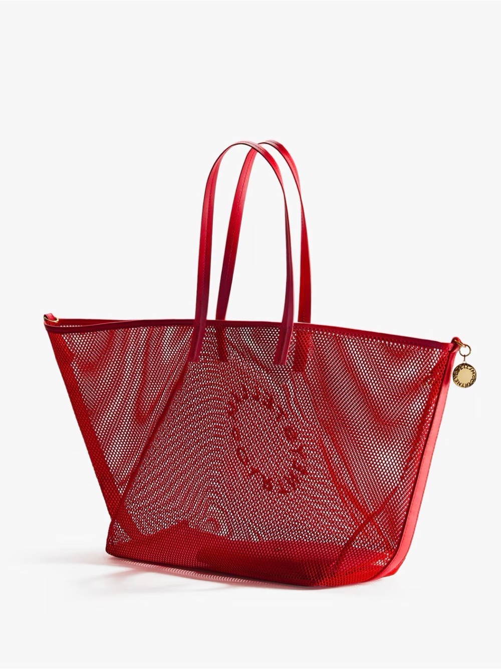 Stella McCartney Red Mesh Tote Bag x H&M - Picture 2 of 5